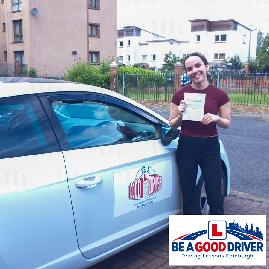 Successful learner with Adrian after passing their driving test