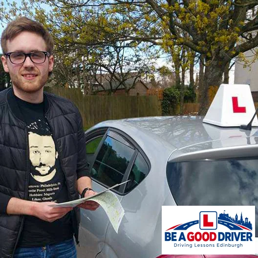 Successful learner with Adrian after passing their driving test