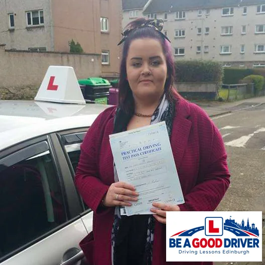 Successful learner with Adrian after passing their driving test