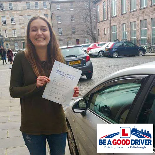 Successful learner with Adrian after passing their driving test
