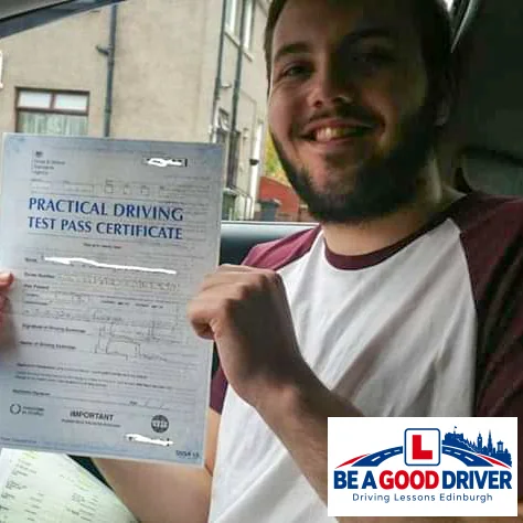 Successful learner with Adrian after passing their driving test